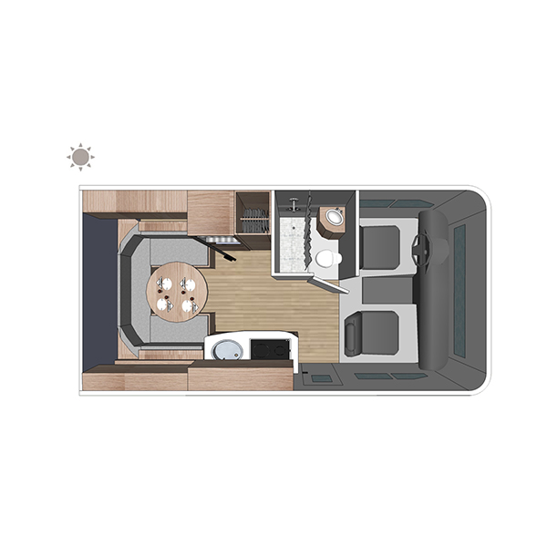 Class C Motorhome-Small (C-Small), , floor-plans-day image number 0